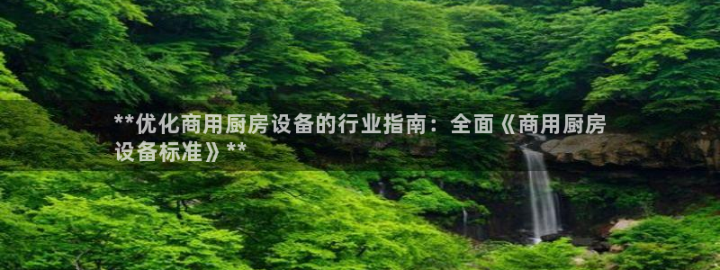 尊龙是什么软件：**优化商用厨房设备的行业指南：全面《商用厨