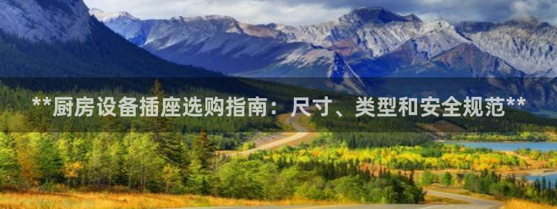 凯时app赢AG发财网来就送38：**厨房设备插座选购指南：