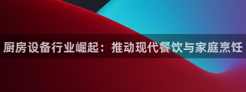 尊龙人生就是博登录首页：厨房设备行业崛起：推动现代餐饮与家庭