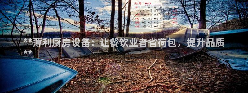 Z6尊龙凯时登录：**薄利厨房设备：让餐饮业者省荷包，提升品