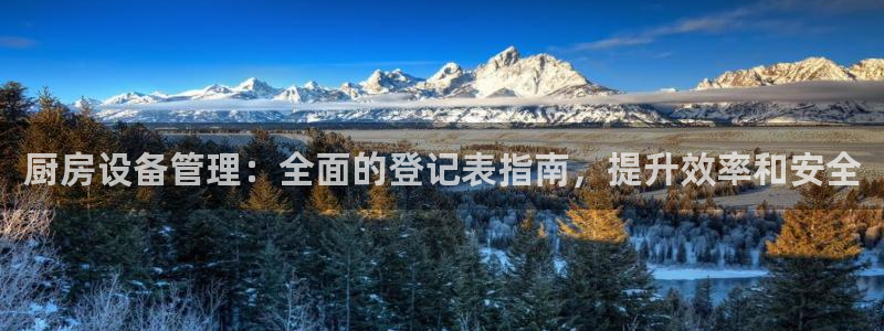 尊龙游戏官方网：厨房设备管理：全面的登记表指南，提升效率和安