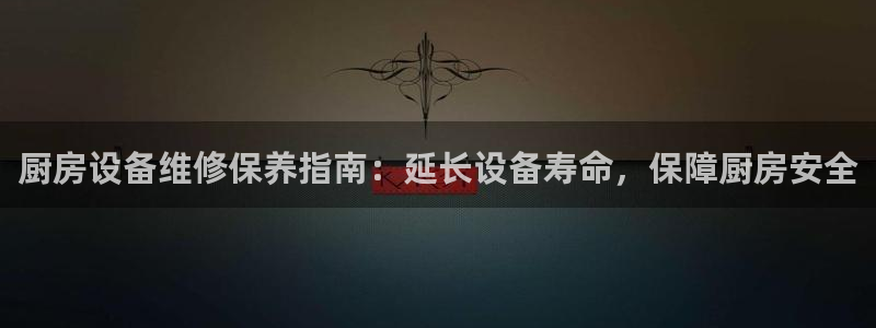 尊龙d88官网新版：厨房设备维修保养指南：延长设备寿命，保障