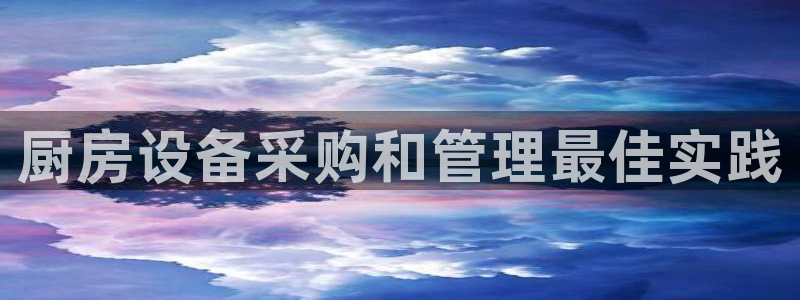 尊龙凯时邀请码：厨房设备采购和管理最佳实践