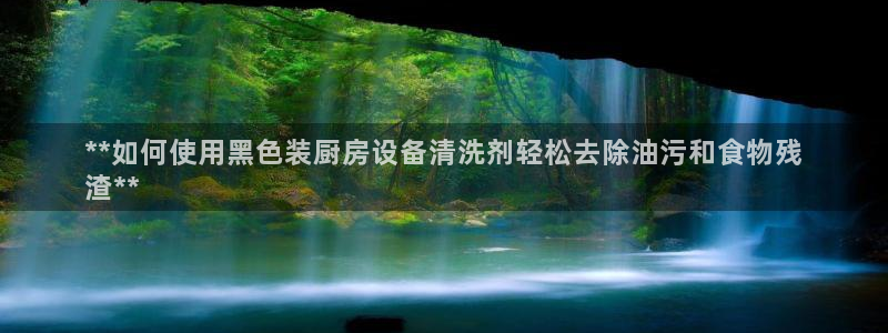 AG尊龙登陆网址：**如何使用黑色装厨房设备清洗剂轻松去除油