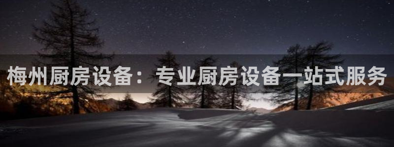 尊龙凯时登入首页：梅州厨房设备：专业厨房设备一站式服务