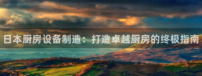 尊龙凯时客服：日本厨房设备制造：打造卓越厨房的终极指南