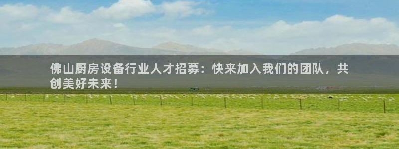 尊龙新版app首页：佛山厨房设备行业人才招募：快来加入我们的