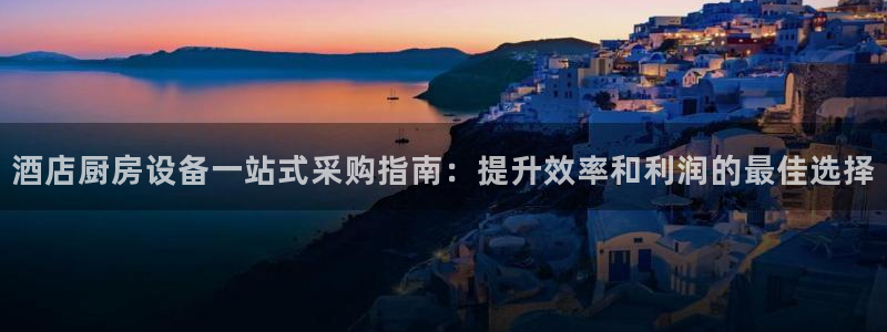 尊龙注册码：酒店厨房设备一站式采购指南：提升效率和利润的最佳