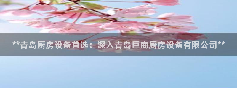 尊龙ag旗舰厅手机版：**青岛厨房设备首选：深入青岛巨商厨房